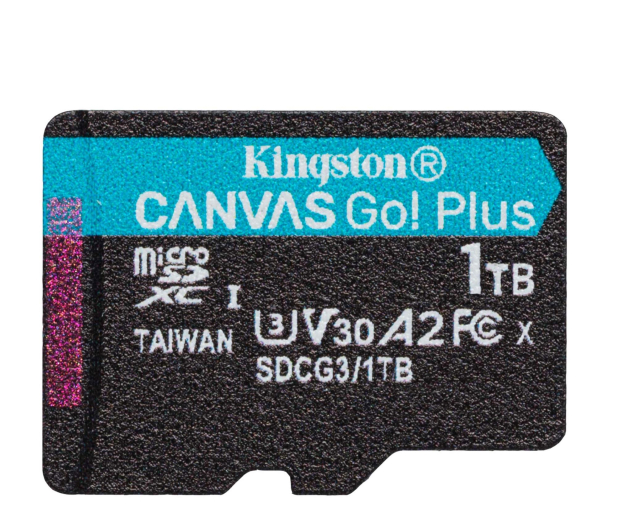 Kingston 1TB microSDXC CanvasGo! Plus Class 10 UHS-I/U3 A2 V30 - 1349716 - zdjęcie